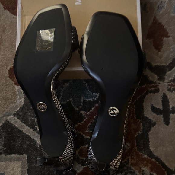 Michael Kors Black and Silver Heels - Picture 3 of 6